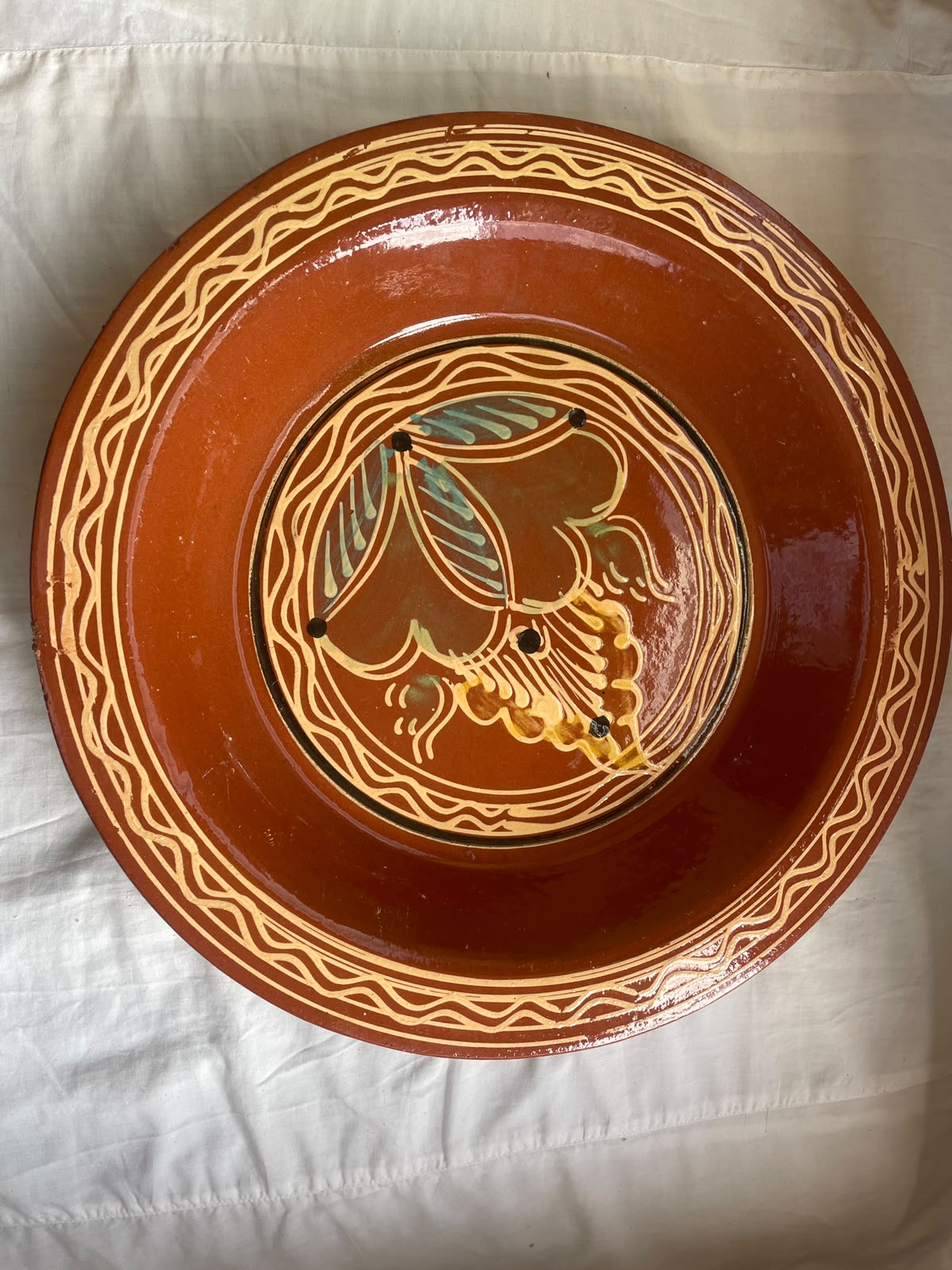 Qsaa dyal Tin Mzowaqa - Motiv 2 - Marokkanische Keramik-Couscous-Schale