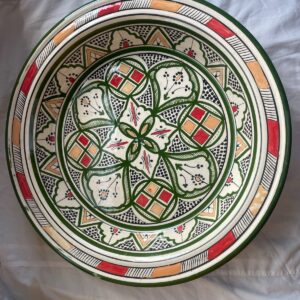 Tass dyal Safi Khdar o Byad - Motiv 1 (Ansicht 2) - Marokkanische Keramikschale