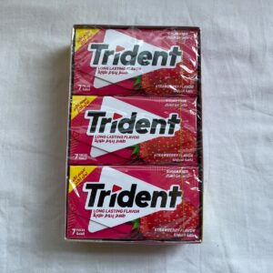 Trident ohne Zucker, Erdbeergeschmack, 7 Stück