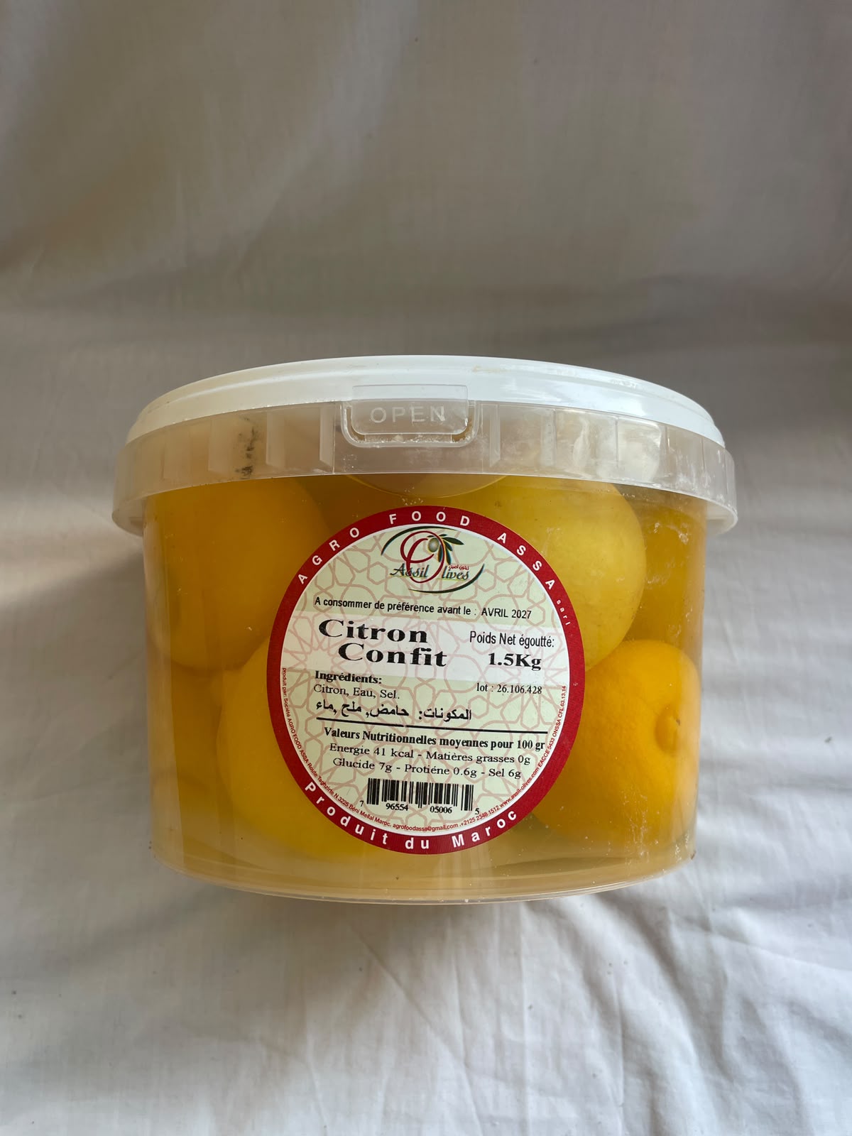 Zitronenkonfit Assil 1,5kg - Gesund und lecker