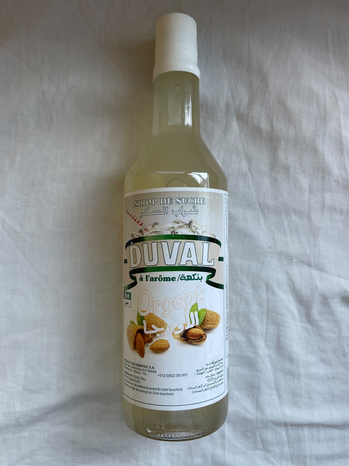 Sirop D'Orgeat Duval - Delikater Sirup für Getränke und Desserts