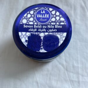 Savon Beldi La Vallée Nila Blau 200g - Traditionelles Marokkanisches Badezeug