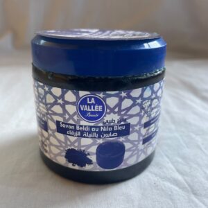 Savon Beldi La Vallée Nila Blau 200g - Traditionelles Marokkanisches Badezeug