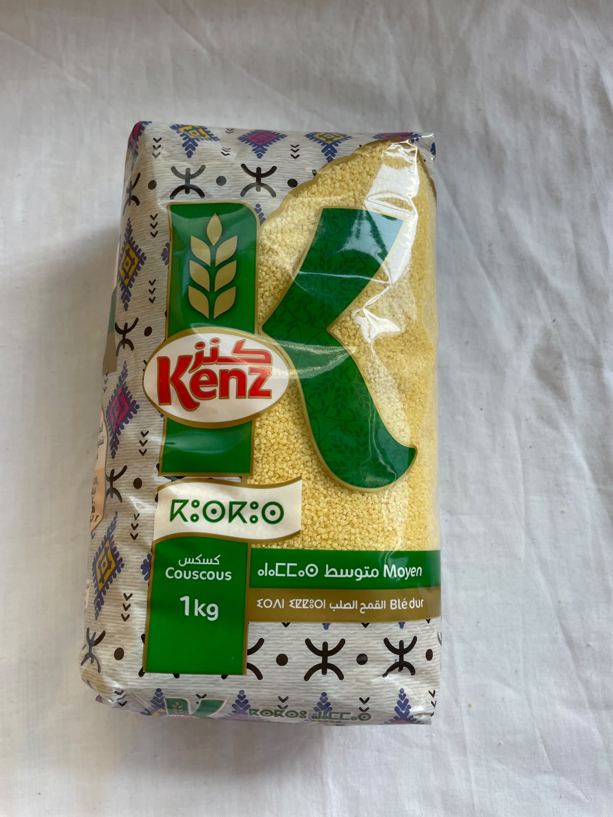 Couscous Kenz Mittel 1kg - Hochwertiges Marokkanisches Produkt