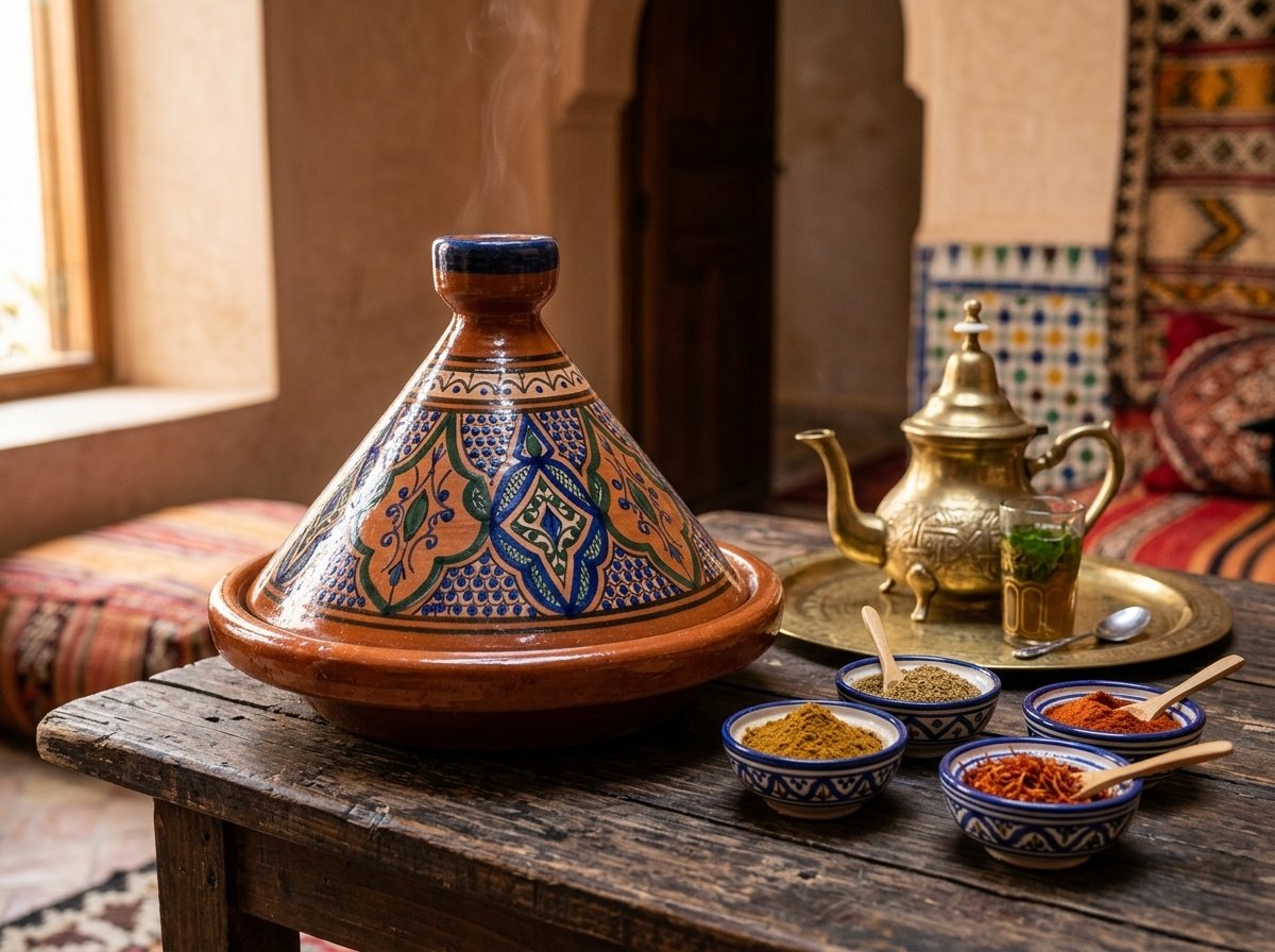 Handgefertigte Safi-Tajine Traditionell 26cm